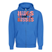 True Royal hugs and kisses Zipper Hoodie - MaliasSmallBusiness