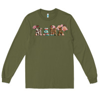 Army Green Western Floral Mama Long Sleeve Tee - LillyAllenDesigns