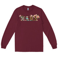 Burgundy Western Floral Mama Long Sleeve Tee - LillyAllenDesigns