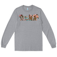 Heather Grey Western Floral Mama Long Sleeve Tee - LillyAllenDesigns