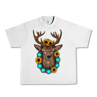 Lunar Rock deer gemstone sunflower Urban Heavy Tee - JahusDesignShop