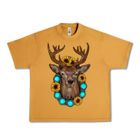 Peanut Butter deer gemstone sunflower Urban Heavy Tee - JahusDesignShop