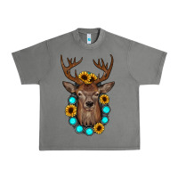 Tornado deer gemstone sunflower Urban Heavy Tee - JahusDesignShop