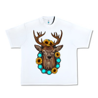 White deer gemstone sunflower Urban Heavy Tee - JahusDesignShop