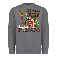 Storm small town christmas with barn and cactus Heavyweight Sweatshirt - AdoDesignShop