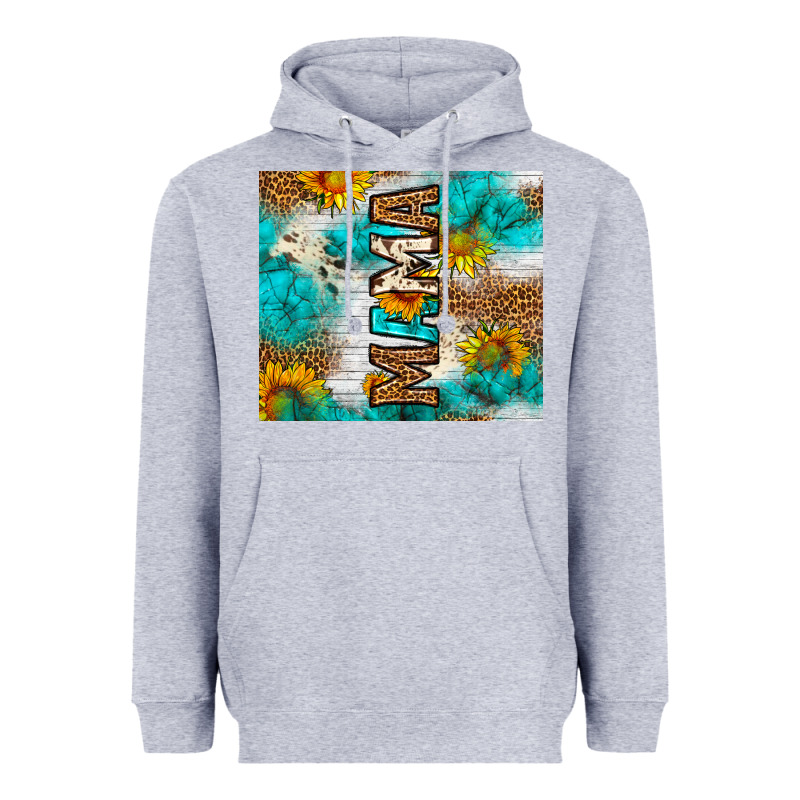 Mama Leopard Sunflower Heavyweight Hoodie by LillyAllenDesigns | Teevron