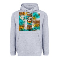 Heather Grey mama leopard sunflower Heavyweight Hoodie - LillyAllenDesigns