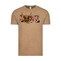 Vintage Coffee highland cow love Vintage Tee - JahusDesignShop