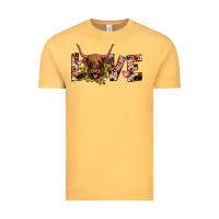 Vintage Mustard highland cow love Vintage Tee - JahusDesignShop