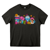 Asphalt cowgirl coffee cups Heavy Core Tee - texasbilliewilder