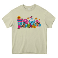 Mossy cowgirl coffee cups Heavy Core Tee - texasbilliewilder