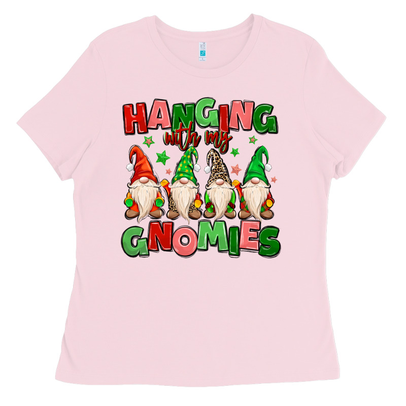 Hanging With My Gnomies Ladies Tee by MaliasSmallBusiness | Teevron