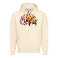 Sandshell hello spring Zipper Hoodie - MaliasSmallBusiness