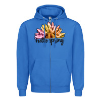 True Royal hello spring Zipper Hoodie - MaliasSmallBusiness