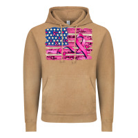 Vintage Camel american flag and  cancer ribbon pattern Vintage Hoodie - AdoDesignShop