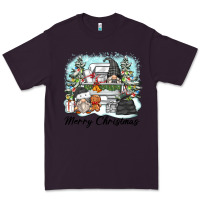 Plum merry christmas gnomes Premium Tee - Zillion Design Studio
