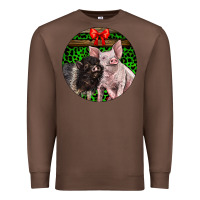 Chestnut christmas pig Premium Sweatshirt - LillyAllenDesigns