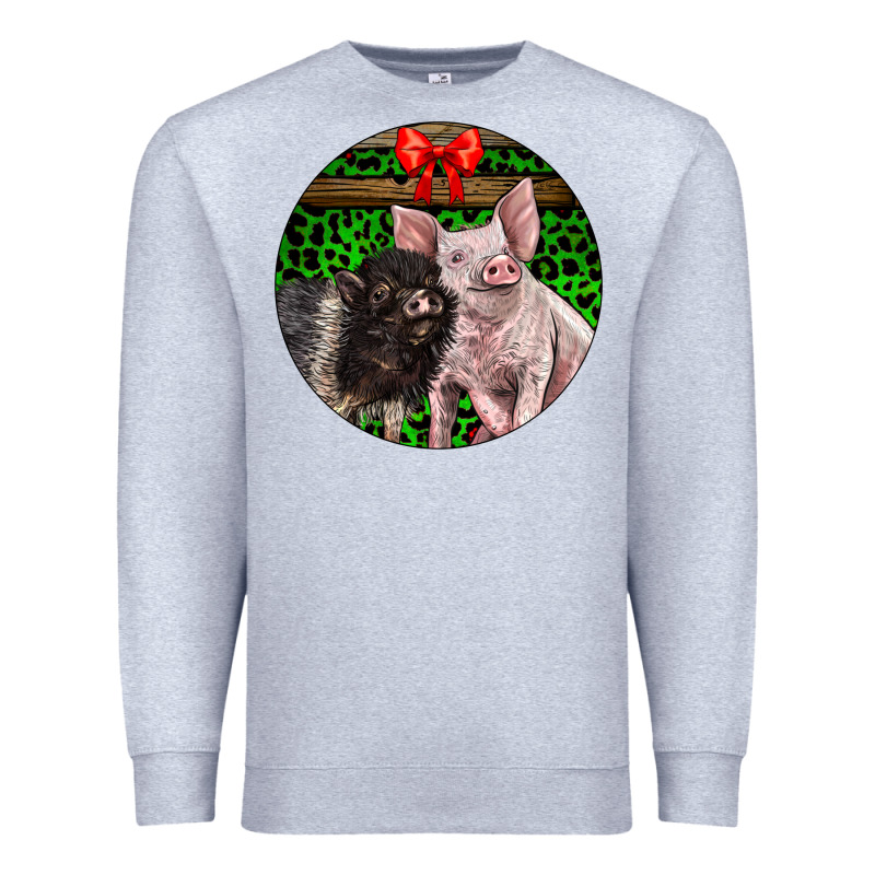 Christmas Pig Premium Sweatshirt by LillyAllenDesigns | Teevron