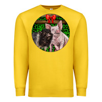 Lemon christmas pig Premium Sweatshirt - LillyAllenDesigns
