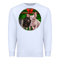 White christmas pig Premium Sweatshirt - LillyAllenDesigns