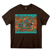 Chocolate Brown she is strong gemstone sunflower leopard Heavy Core Tee - Artiststas