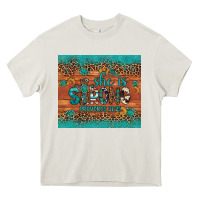Cream she is strong gemstone sunflower leopard Heavy Core Tee - Artiststas