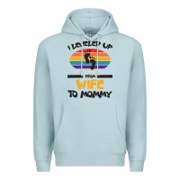 Blue Mist I Leveled Up From Wife To Mommy Premium Hoodie - Bettercallsaul