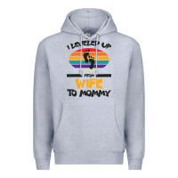 Heather Grey I Leveled Up From Wife To Mommy Premium Hoodie - Bettercallsaul
