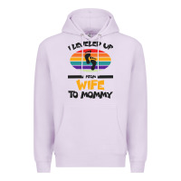 Lilac I Leveled Up From Wife To Mommy Premium Hoodie - Bettercallsaul