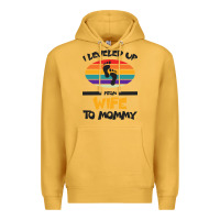 Mustard I Leveled Up From Wife To Mommy Premium Hoodie - Bettercallsaul