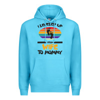 Ocean Blue I Leveled Up From Wife To Mommy Premium Hoodie - Bettercallsaul