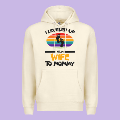 I Leveled Up From Wife To Mommy Premium Hoodie Designed By Bettercallsaul