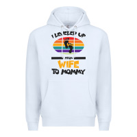White I Leveled Up From Wife To Mommy Premium Hoodie - Bettercallsaul