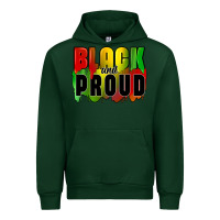 Forest Green black and proud Urban Hoodie - CowGirlArtShop