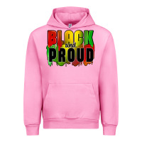Fuchsia Pink black and proud Urban Hoodie - CowGirlArtShop