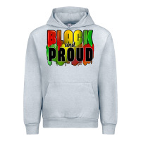 Heather Grey black and proud Urban Hoodie - CowGirlArtShop