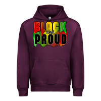Mauve Wine black and proud Urban Hoodie - CowGirlArtShop