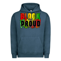 Pigment Midnight Navy black and proud Urban Hoodie - CowGirlArtShop
