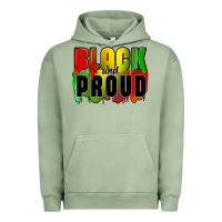 Pigment Oil Green black and proud Urban Hoodie - CowGirlArtShop