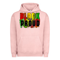 Pigment Salmon black and proud Urban Hoodie - CowGirlArtShop