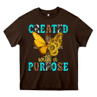 Chocolate Brown created with a purpose Heavy Core Tee - texasbilliewilder