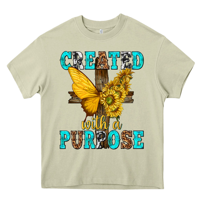 Created With A Purpose Heavy Core Tee by texasbilliewilder | Teevron