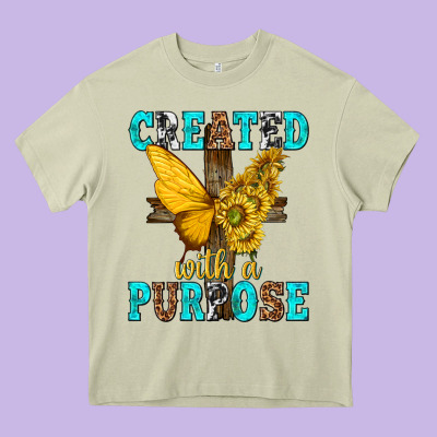 Created With A Purpose Heavy Core Tee Designed By Texasbilliewilder