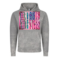 Cloud Rock warrior breast cancer and american flag Vintage Hoodie - AdoDesignShop