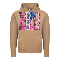Vintage Coffee warrior breast cancer and american flag Vintage Hoodie - AdoDesignShop