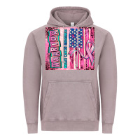Vintage Zinc warrior breast cancer and american flag Vintage Hoodie - AdoDesignShop