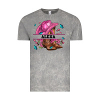 Cloud Rock pink costom name cowgirl hat and roses Vintage Tee - AdoDesignShop