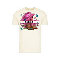 Vintage Arctic pink costom name cowgirl hat and roses Vintage Tee - AdoDesignShop