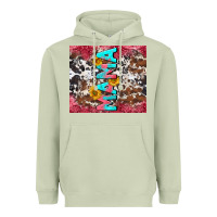 Matcha mama cowhide  sunflowers Heavyweight Hoodie - LillyAllenDesigns