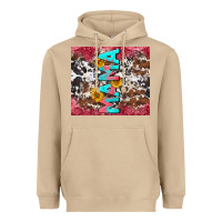 Mushroom mama cowhide  sunflowers Heavyweight Hoodie - LillyAllenDesigns